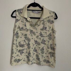 small women’s golf collar tank